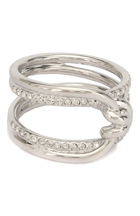Женское серебряное кольцо Lifelong Swarovski купить в интернет магазине