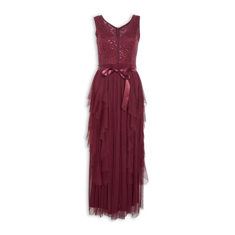 Buy Truworths Burgundy Lace Tulle Dress Online Truworths