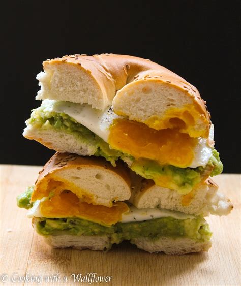 Mashed Avocado And Egg Breakfast Sandwich