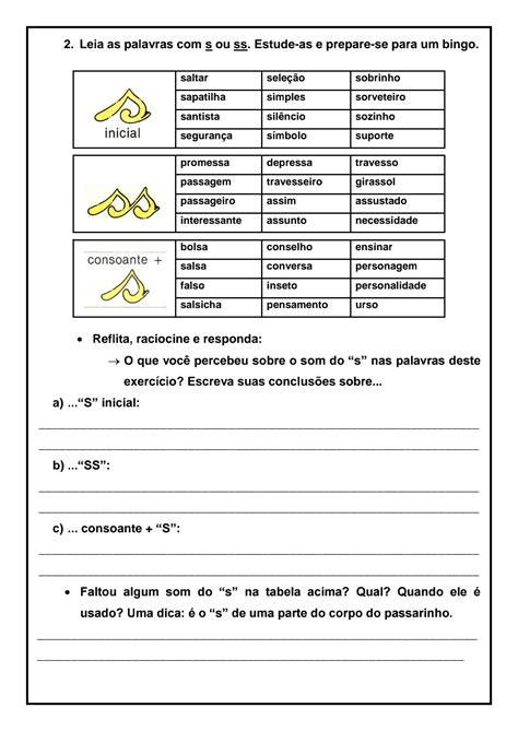 Atividade Ortografia 3 Ano