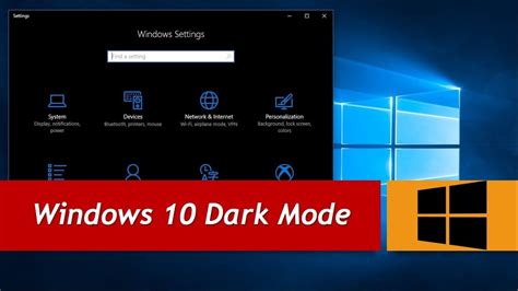 How To Enable Dark Mode In Windows 10 Youtube