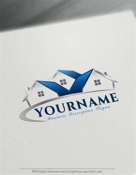 Create Your Own Real Estate Logo Free House Logo Design Templates