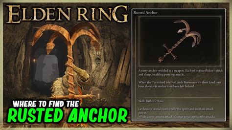 Where To Find The Rusted Anchor In Elden Ring Weapon And Map Location