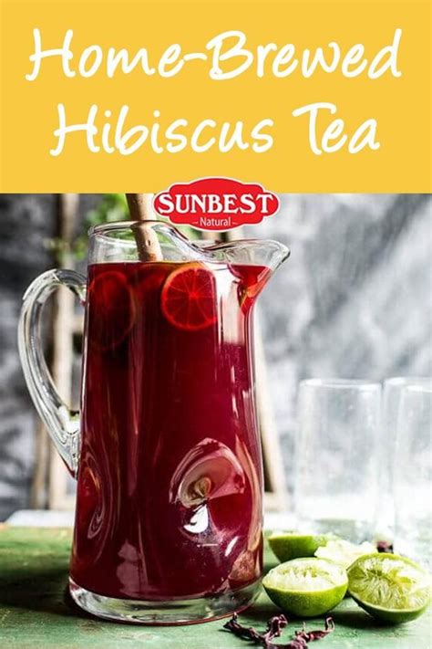 Home Brewed Hibiscus Tea Recipe Healthy Teas Healthy Drinks Tea