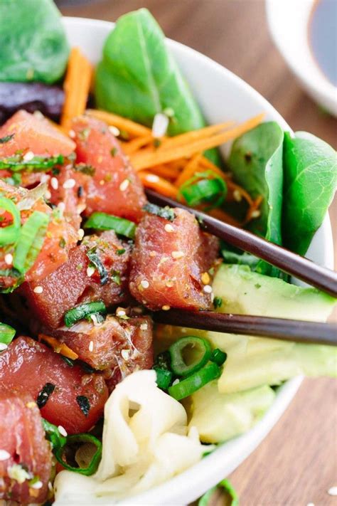 Ahi Tuna Poke Bowl This Japanese Recipe Is Loaded With Healthy Brown