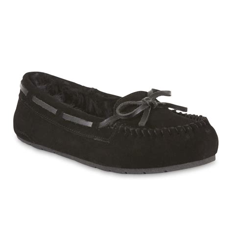 Roebuck And Co Women S Moxi Suede Moccasin Black