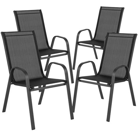 Maybe you would like to learn more about one of these? Carnegy Avenue Black Metal Outdoor Dining Chair (4-Pack ...