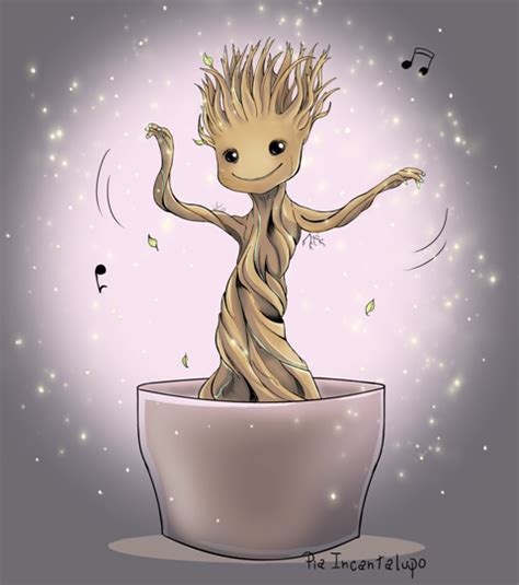 Baby Groot Dancing By Ailill90 On Deviantart