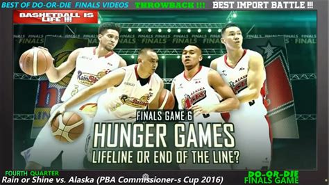 We specialize in processing apostilles on digital copies. BEST OF DO-OR-DIE Finals, Rain or Shine vs. Alaska ...