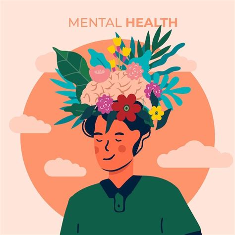 Premium Vector World Mental Health Day Illustration Concept