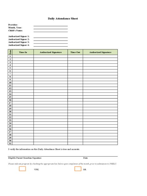 Attendance Sheet 13 Free Templates In Pdf Word Excel