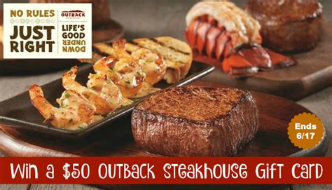 Below are 47 working coupons for outback steakhouse gift card offer from reliable websites that we have updated for users to get maximum savings. WIN a $50 Outback Steakhouse Gift Card! - Blessed Beyond A Doubt