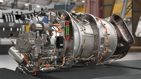 Pratt And Whitney PT6C Turboshaft Engine 3D Model 199 3ds Blend