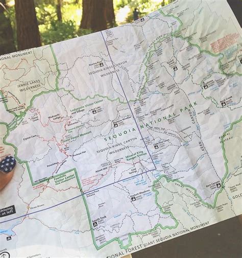 Map Of Sequoia National Park Sequoia National Park National Parks