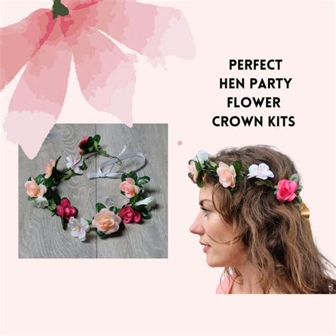 Diy Flower Crown Kit Etsy Uk