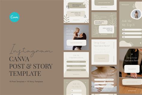 Minimalist Instagram Post Story Templates For Canva The Ultimate Canva