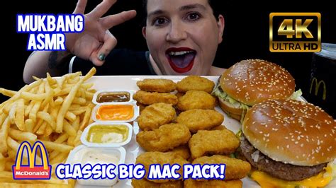 ASMR MUKBANG McDONALD S CLASSIC BIG MAC PACK FRIES NUGGETS YouTube