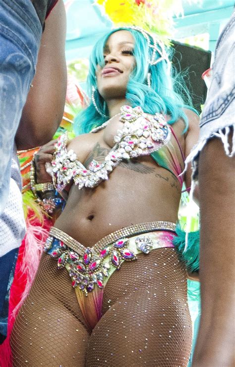 Rihanna Barbados Carnival Amazing Thick Ass Tits Photo