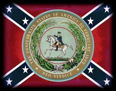 Great Seal Of The Confederate States Of America Civil