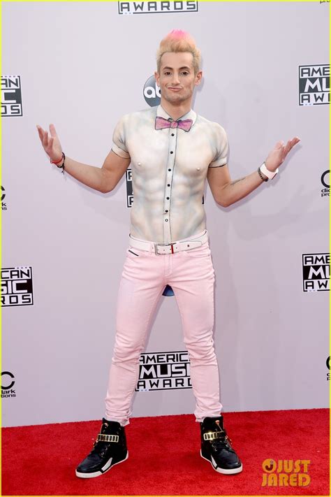 Frankie Grande Opts For Paint Instead Of A Shirt At American Music