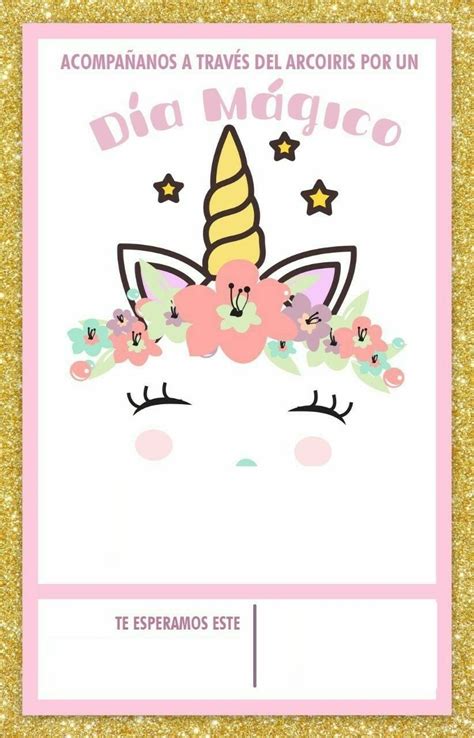 Tarjeta Zoe Unicorn Themed Birthday Party Unicorn Birthday Invitations