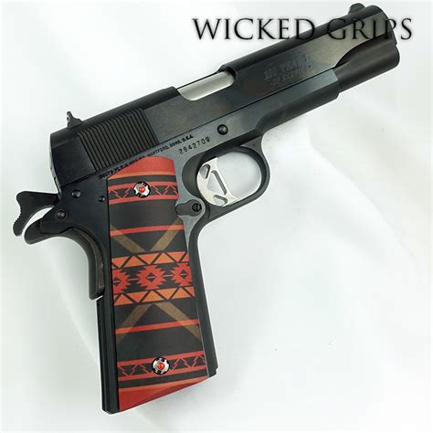 Custom 1911 Pistol Grips Wolf Wicked Grips Custom Handgun Pistol Grips