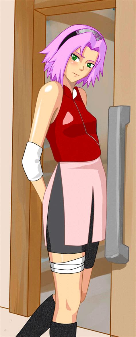 Haruno Sakura Naruto Naruto Series Animated Animated  Artist Request Highres 1girl