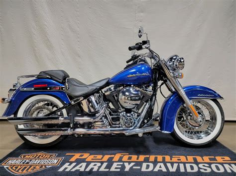 Used 2016 Harley Davidson Softail® Deluxe Superior Blue Motorcycles