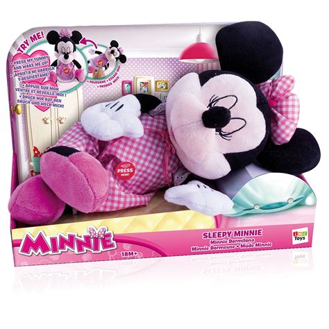 By Imc Minnie Mouse Sleepy Minnie Mouse Plush Toy Toptoy