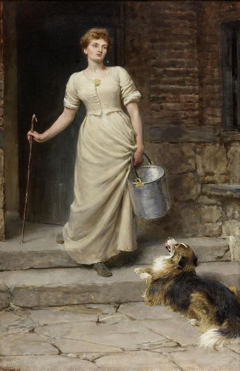 Briton Riviere Ra British 1840 1920 The Most Devoted Of Her Slaves