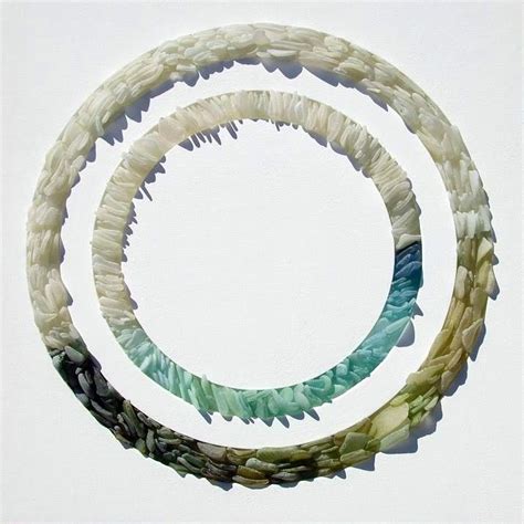Sea Glass Sculptures Reflect The Relaxing Qualities Of The Ocean Sea Glass Mosaic Glass