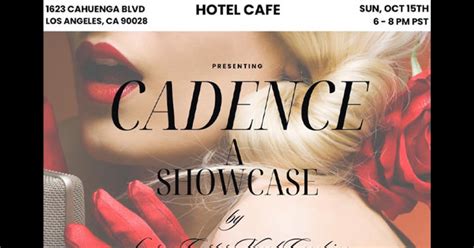 Cadence A Showcase By Lauren Carter Vocal Coaching In Los