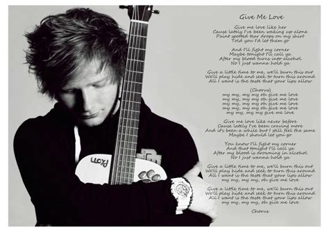 Павел елисеев 22 дек 2020 в 16:10. Give Me Love | Ed Sheeran (With images) | Ed sheeran ...