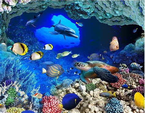 Diese programme verbessern das system weiter und machen den feinschliff perfekt. Floor Wallpaper for Kids Room Underwater World Caves ...