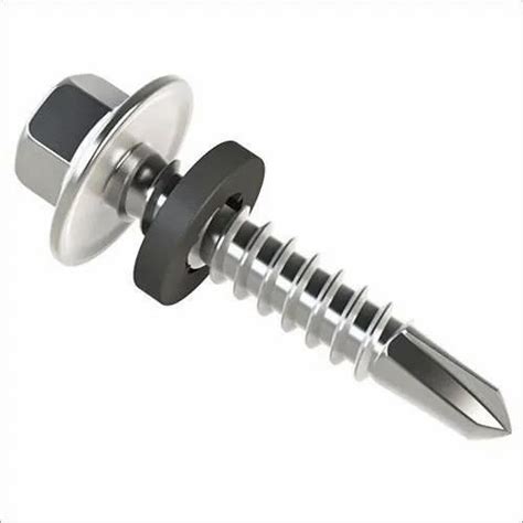 Hex Head Self Drilling Screws Sds With Rubber Washer Thread Coarse