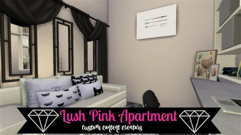The Sims 4speed Build Lush Pink Apartment Pt 3 Cc List Youtube