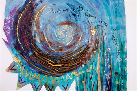 Abstract Dream Catcher Painting Mixed Media Inspirational