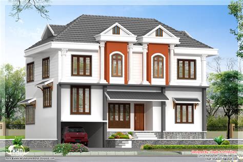 Check spelling or type a new query. 2172 sq. feet villa 3D view and floor plan - Home Design Plans