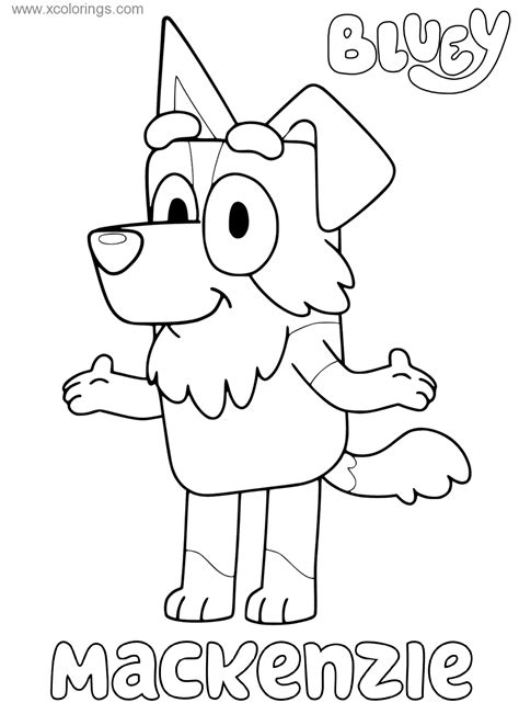 Bluey Character Mackenzie Coloring Pages