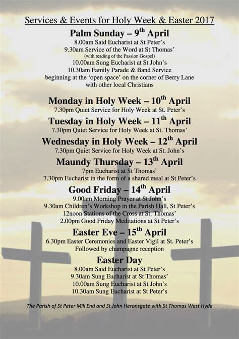 The Parish Of Mill End And Heronsgate With West Hyde Holy Week And