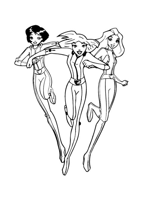 Coloriage Totally Spies Dessins Anim S Dessin Colorier