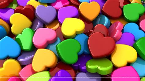 Colorful Heart Wallpapers Wallpaper Cave
