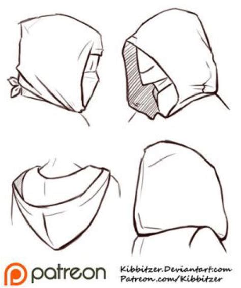 Hoods Reference Sheet By Kibbitzer On Deviantart Drawing Tutorial