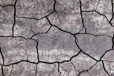 Dry Lifeless Land Covered With Cracks Stock Image Image Of Heat