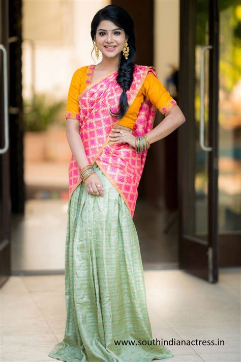 Pavithra Lakshmi In Half Saree Stills Hd South Indian Actress
