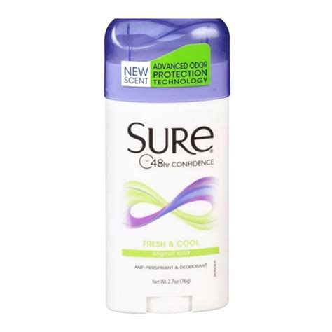 Sure Original Solid Anti Perspirant Deodorant Fresh And Cool Scent 2