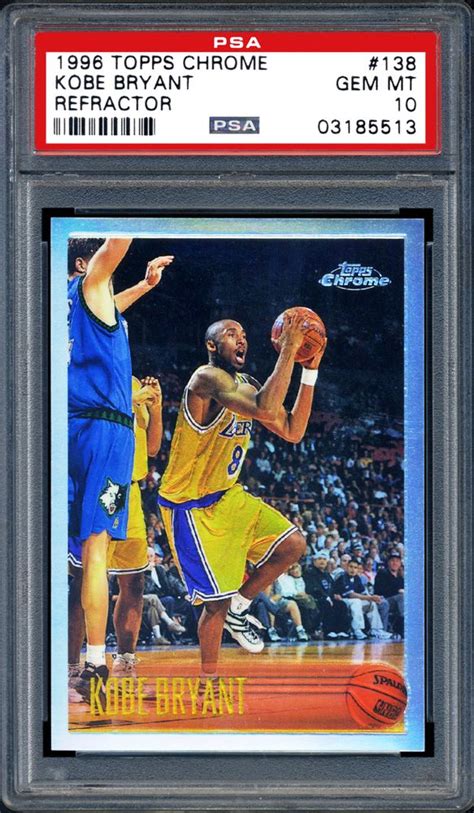 Topps stadium club kobe bryant rookie card and the topps chrome refractor are two of the best kobe cards. 1996 Topps Chrome Kobe Bryant (Refractor) | PSA CardFacts®