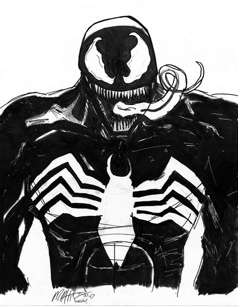 Drawing Of The Week Venom Eddie Brock Rockin Artcom