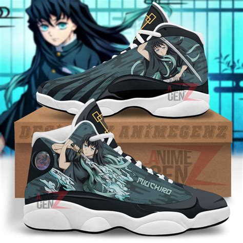 Demon Slayers Jd13 Sneakers Muichiro Tokito Custom Anime Shoes Animegenz