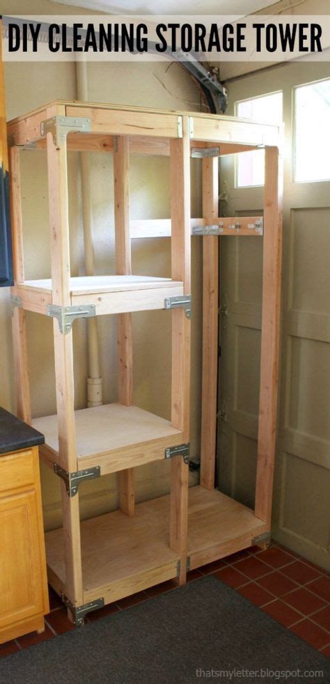 Place items in a secured spot away from the garage. DIY Projects Your Garage Needs -DIY Cleaning Storage Tower - Do It Yourself Garage Makeover ...